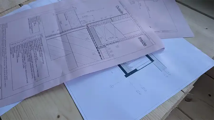 Project documentation · photograph of an assembly drawing