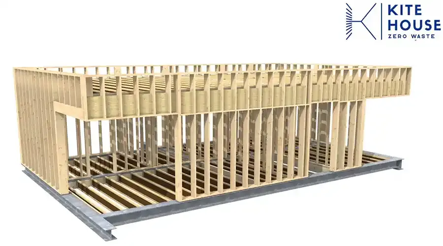 Model of the KiteHouse Eco Kit timber structure