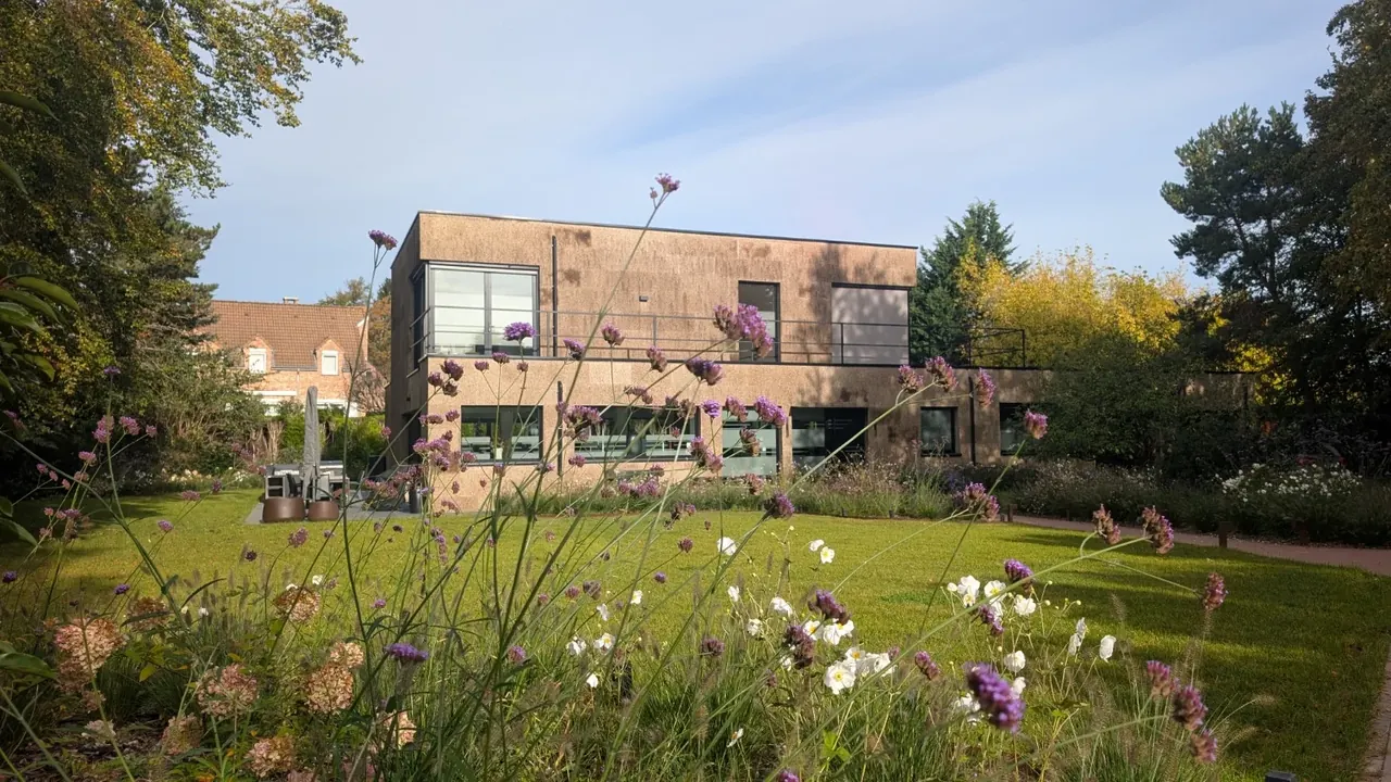Eco Kit villa extension in Waterloo, viewed from the garden